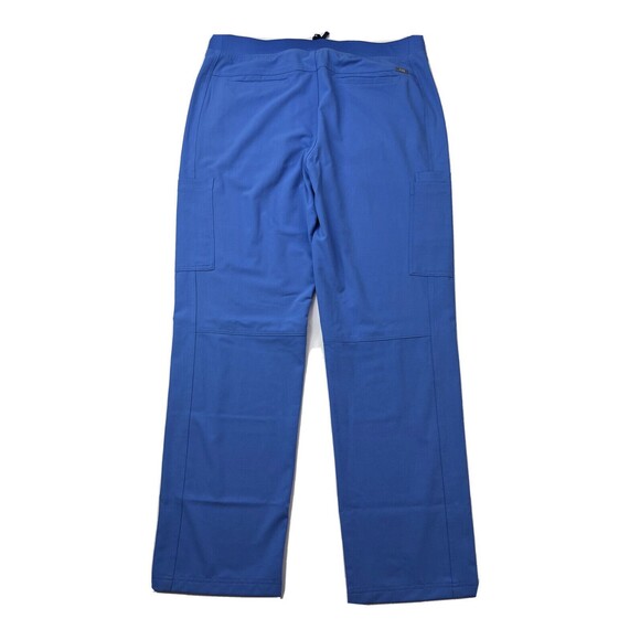 Figs Scrubs Womens XXL 2XL Blue Maxim Cargo Pocket Blue Elastic Waist Pants NEW - Picture 2 of 12